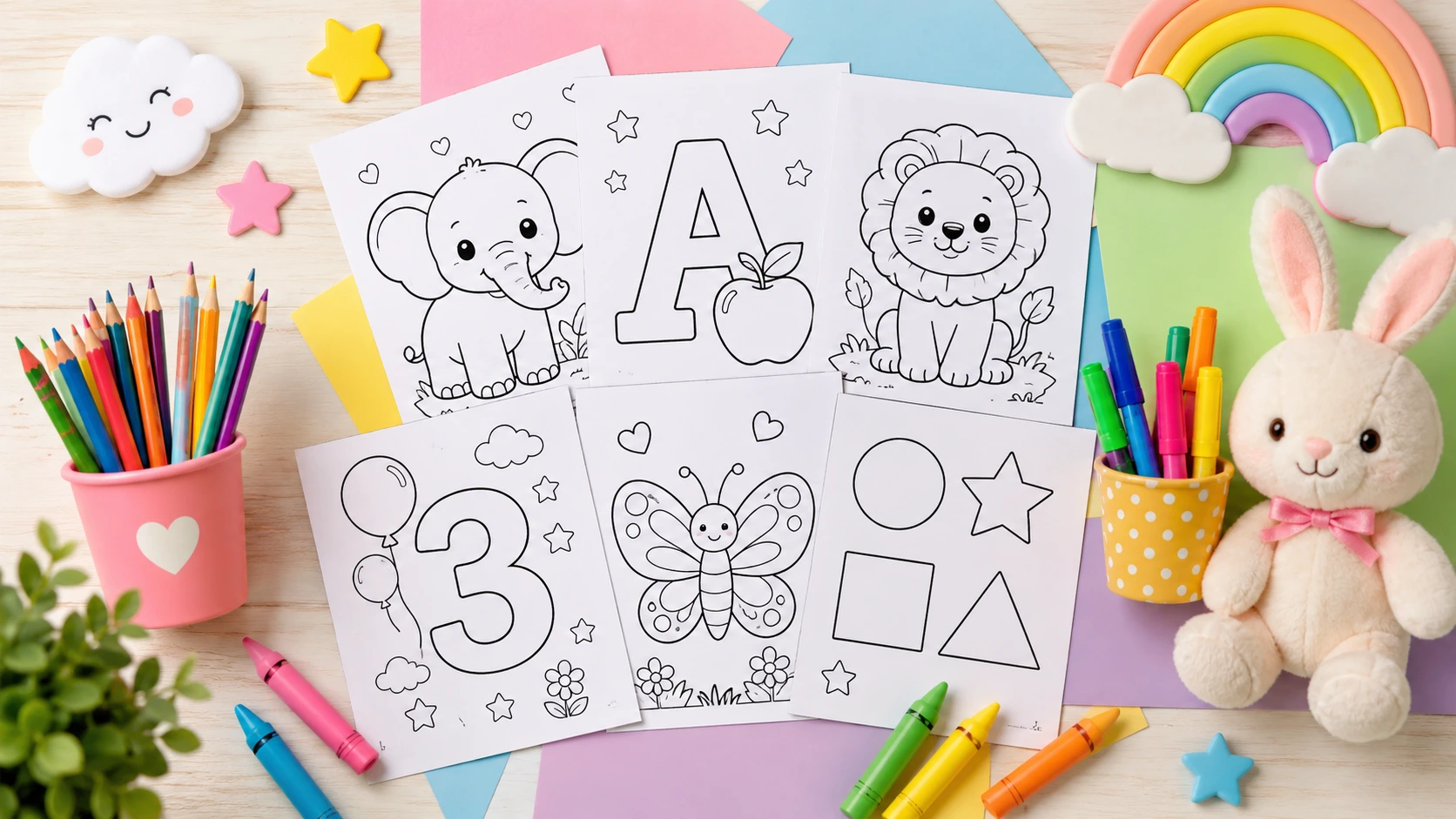 Best Printable Coloring Pages for Preschool Kids