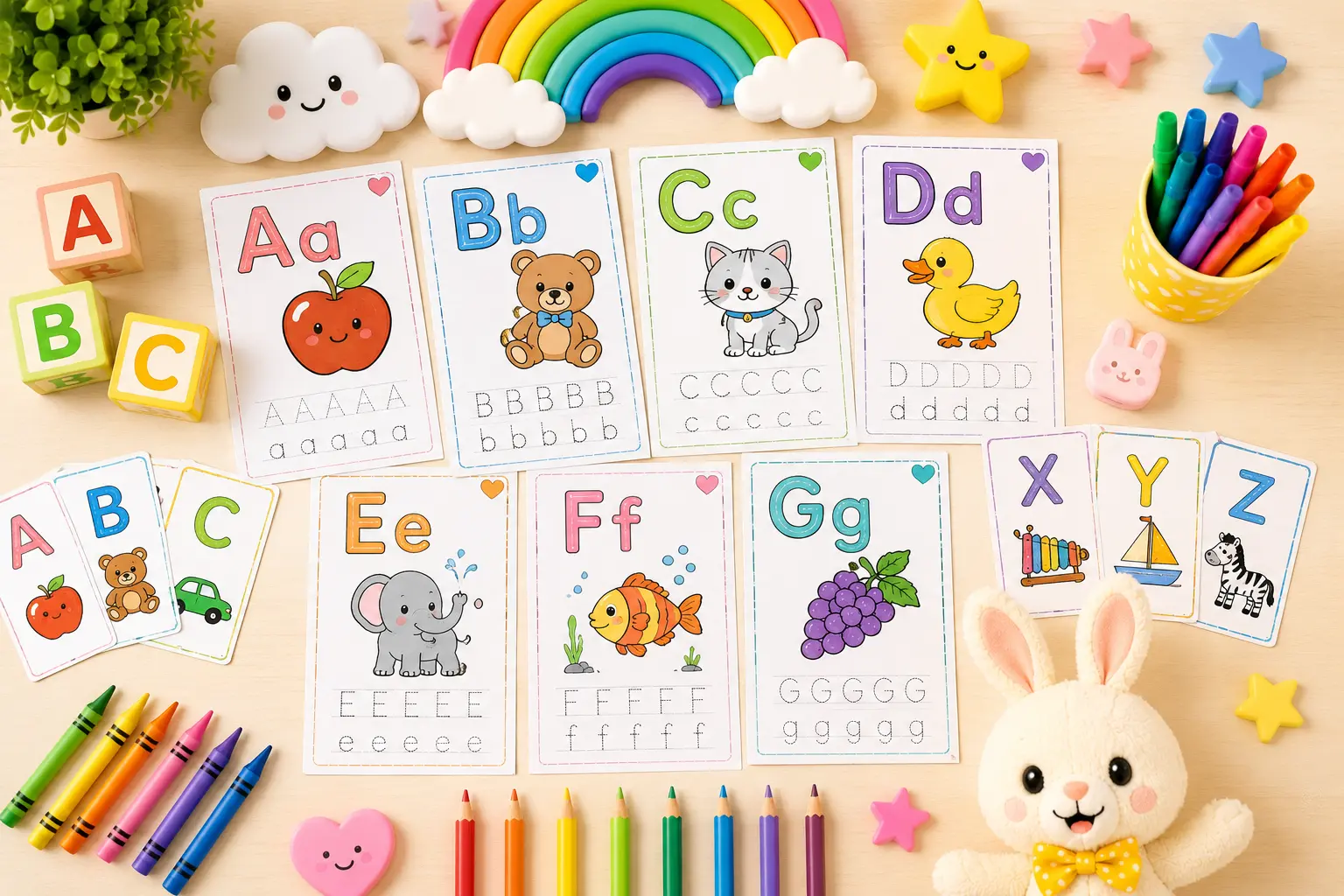 How to Teach Letter A–Z with Coloring Pages