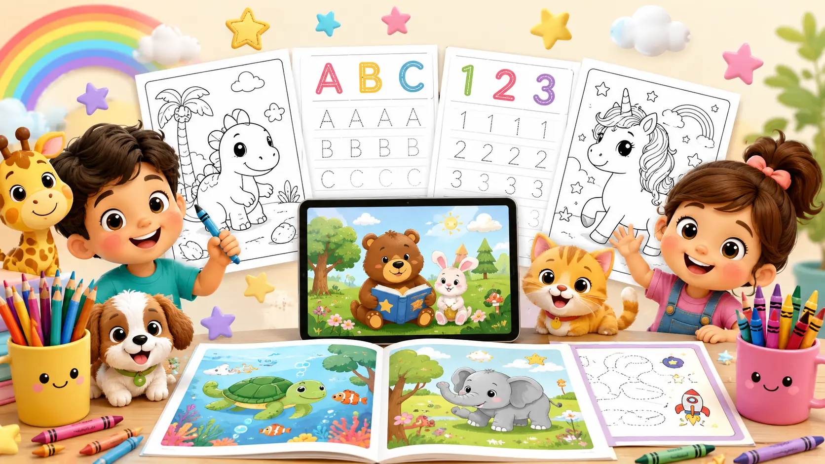 Kids digital products banner